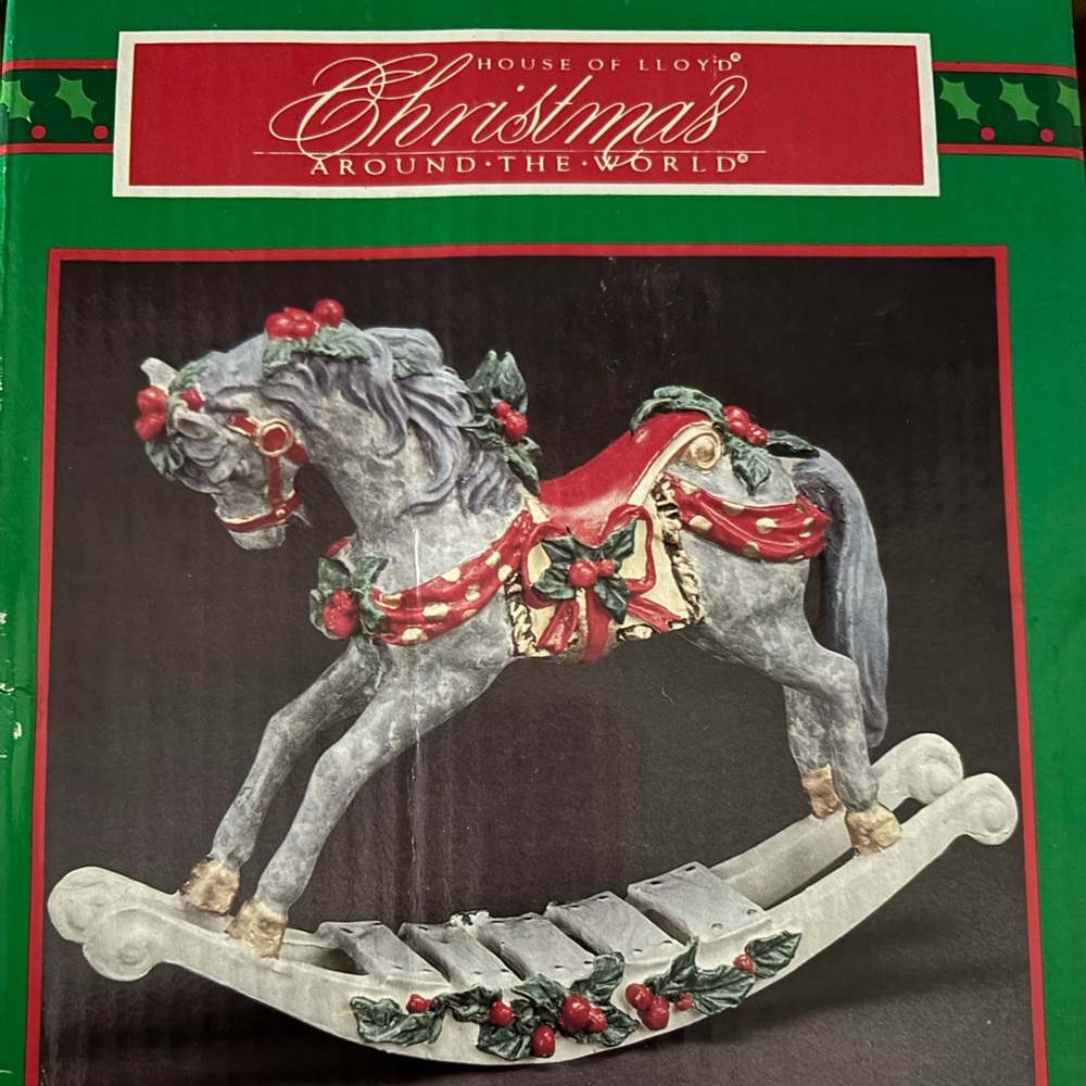 Vintage House Of Lloyd Christmas Around‎ World Mummers Stallion Rocking Horse